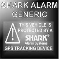 5 x SHARK Alarm Vehicle GPS Tracking Security Window Stickers